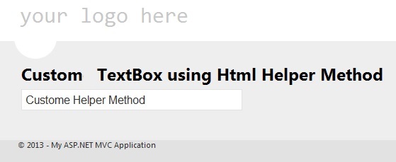 Creating custom html helpers mvc 5